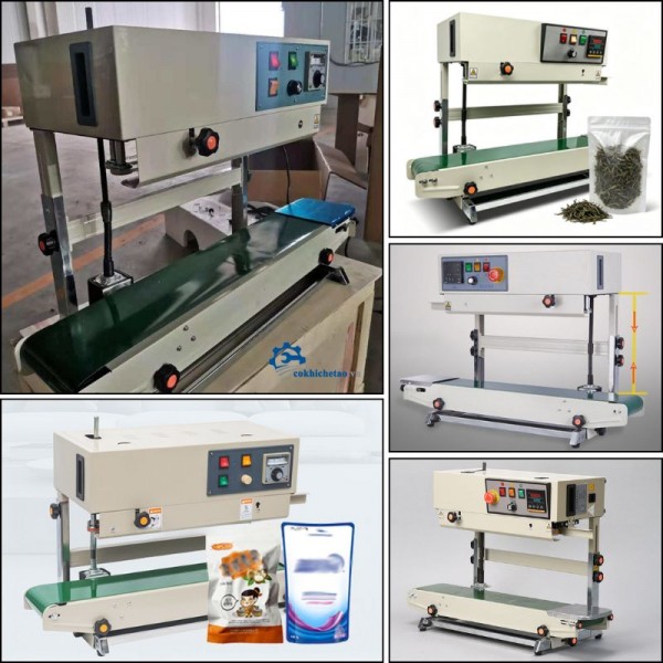 Máy hàn miệng túi liên tục| Máy hàn miệng túi đứng FR900 rẻ